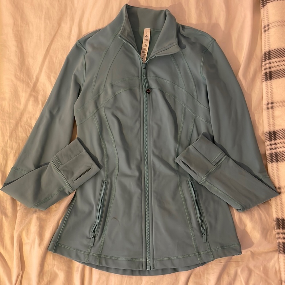 Define Jacket Luon, dark teal blue color, from Lululemon